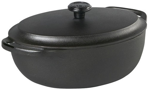 Bild på Gryta oval 4 L med järnlock