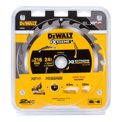 Bild på Dewalt DT99568-QZ Cirkelsågblad XR 216x30 24T