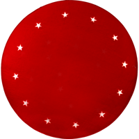 Bild på JULGRANSMATTA GRANNE RÖD med belysning