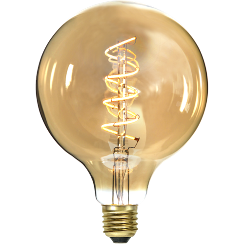 Bild på LED-LAMPA E27 G125 DECOLED SPIRAL AMBER