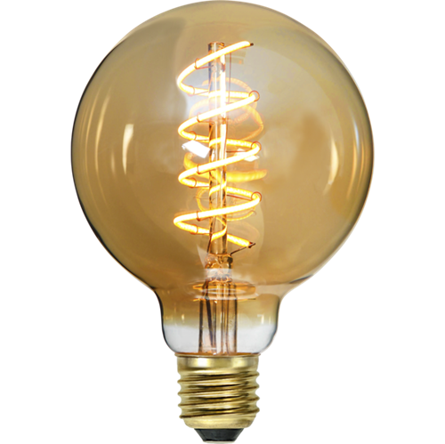 Bild på LED-LAMPA E27 G95 DECOLED SPIRAL AMBER