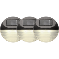 Bild på SOLCELLS-VÄGGLYKTA 3-PACK FENCY BRUN