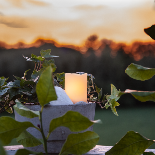 Bild på LED Blockljus FLAME CANDLE 7 cm