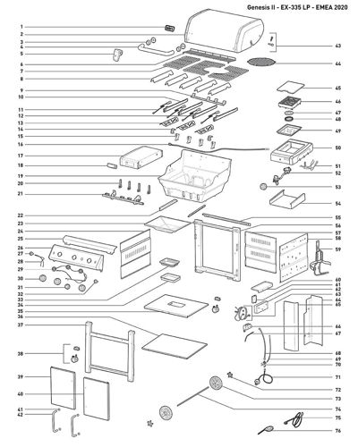 Bild på Weber® Crossoverrör Sear Genesis II E/EX/EP/SP-3XX från 2019