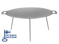 Bild på MUURIKKA Stekhäll med ben Varmvalsat stål 48 cm