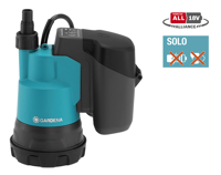 Bild på GARDENA Dränkbar pump för rent vatten 2000/2 18V P4A utan batteri och laddare SOLO 14600-55
