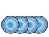 Bild på Lyngby Glas Sorrento Assiett Dia 16 cm 4 st Blå