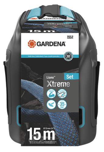 Bild på GARDENA Textilslang Liano™ Xtreme 15 m 1/2" Set 18468-20