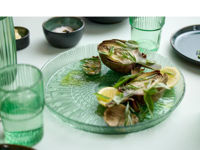 Bild på BITZ Kusintha Serveringsfat runt Dia 30 x 3 cm Grön