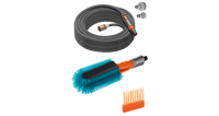 Bild på GARDENA Cykeltvättborste, set med textilslang Liano™ Life 15m 18864-20