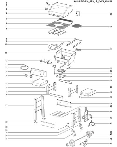 Bild på Weber® Grillgaller Spirit II 2XX-serien GBS
