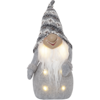 Bild på Dekorationsfigur Joylight TOMTE Grå. 40 cm.