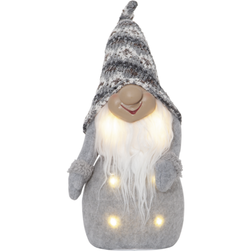 Bild på Dekorationsfigur Joylight TOMTE Grå. 40 cm.