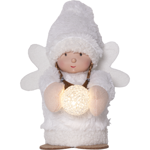Bild på Dekorationsfigur Joylight ÄNGEL Vit. 20 cm.