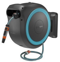 Bild på GARDENA Batteridriven väggslangbox PowerRoll XXL inkl. batteri och laddare, turkos 18645-20